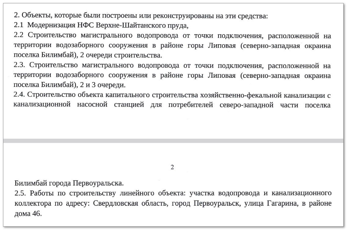 Из ответа администрации Первоуральска от 08.10.2025