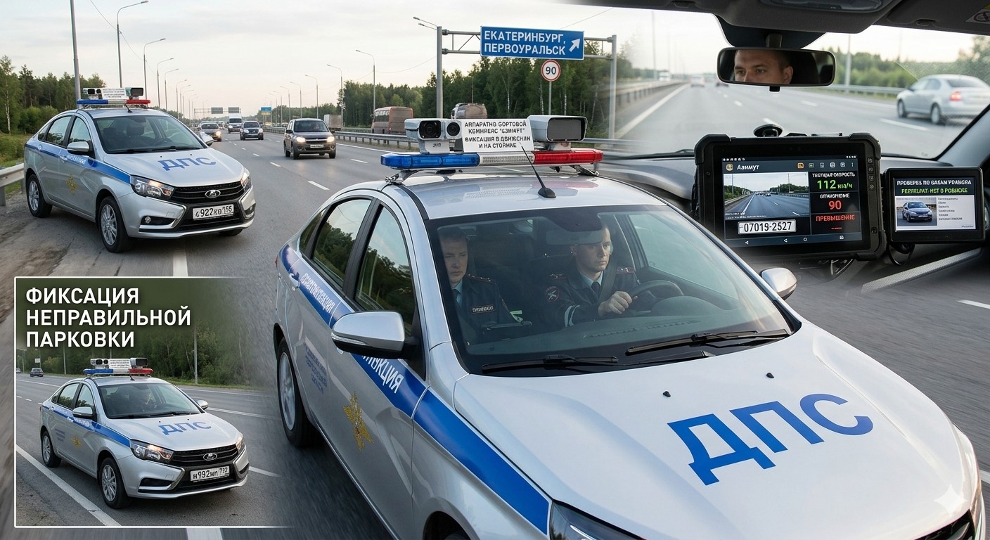 ГИБДД начала штрафовать за фото с камер на патрульных авто