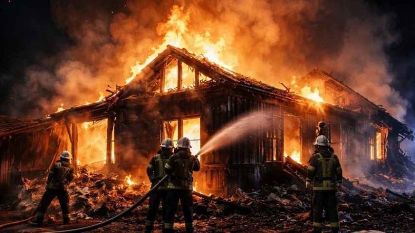 Семья с ребенком в Екатеринбурге живет в вагончике после пожара