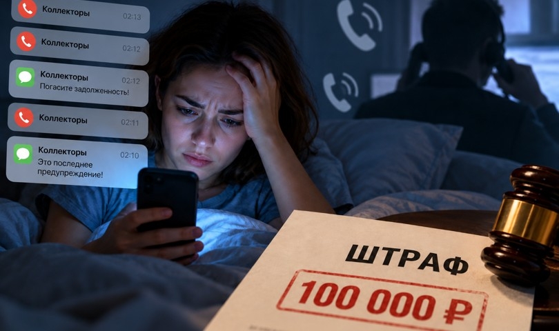 За ночные звонки верхнепышминке коллекторов оштрафовали на 100 тысяч рублей