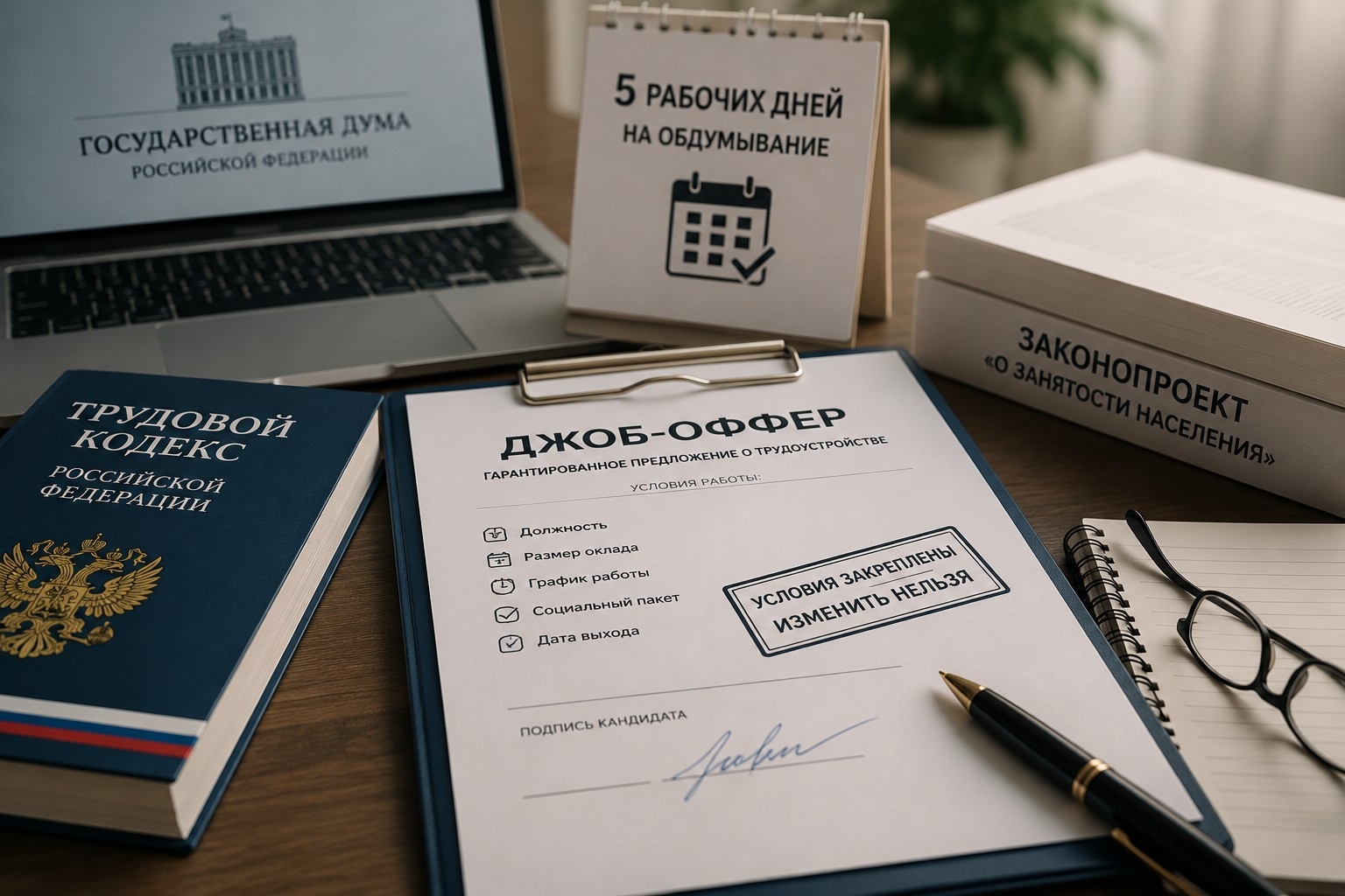 Работодателя обяжут не отзывать оффер после того, как кандидат его подписал
