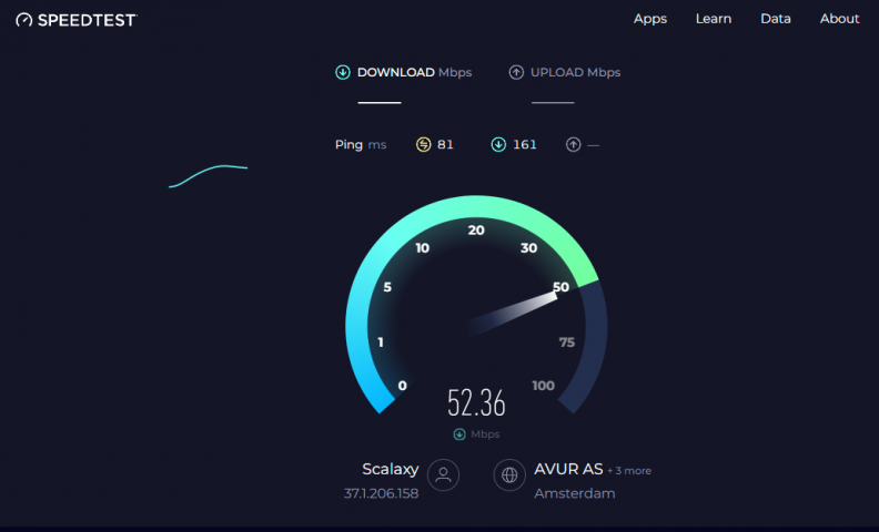         SpeedTest -   -      